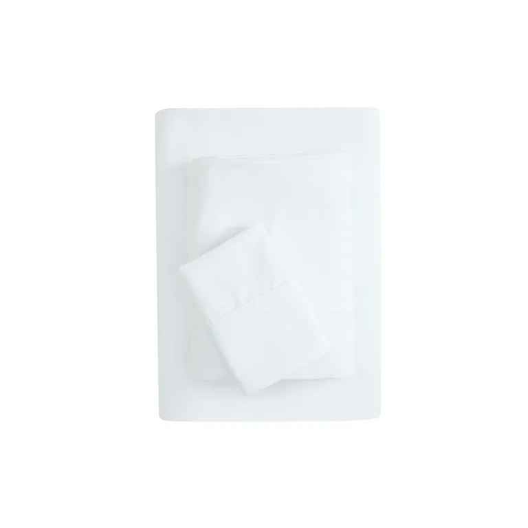 Super Soft Brushed Microfiber Bed Sheet Set, Arctic White, Twin-XL, 3 Piece