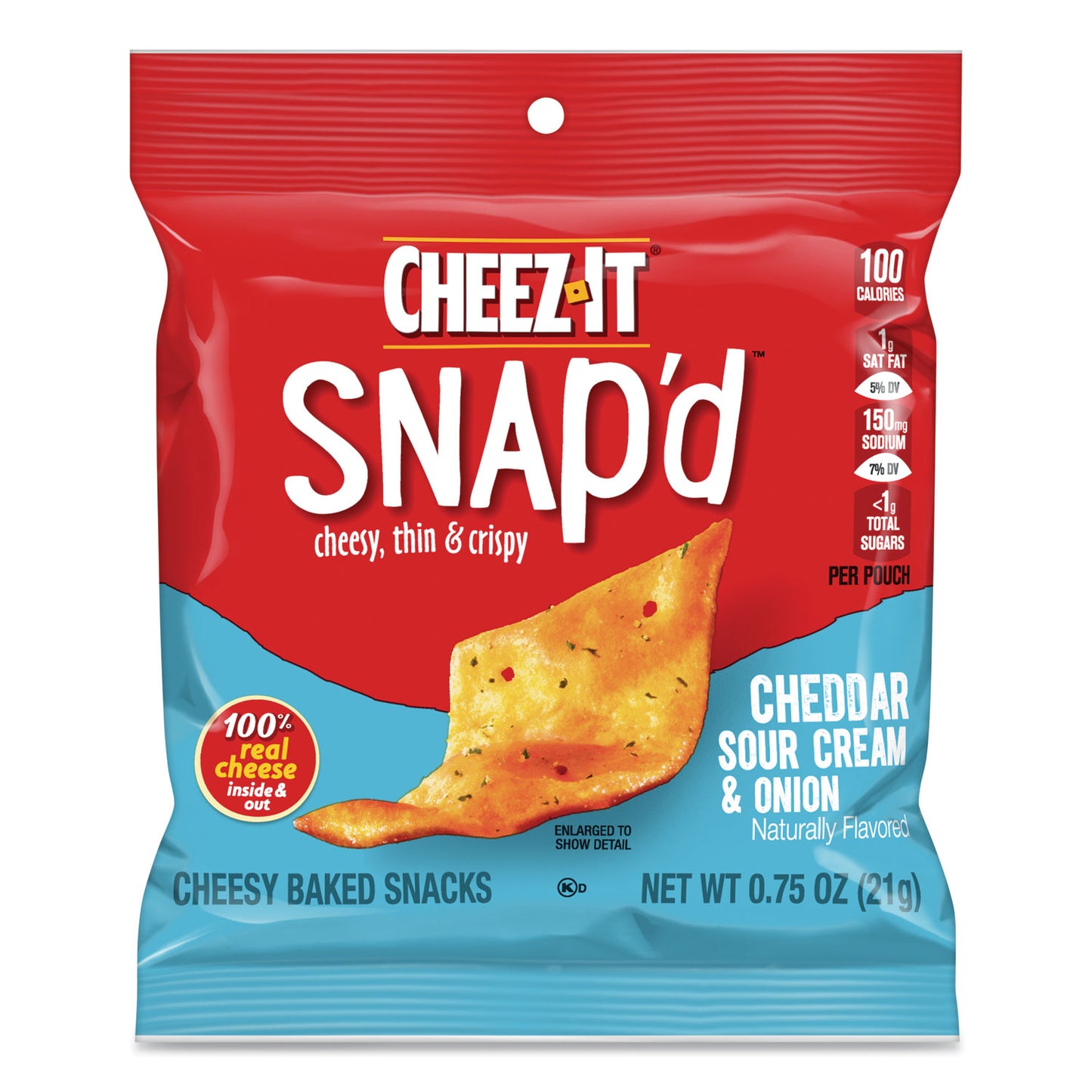 Cheez-It Snap'd Cheddar Sour Cream & Onion, 0.75 oz