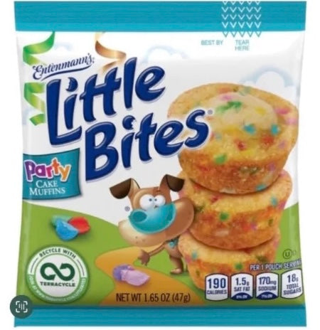 Entenmann's Little Bites Party Cake Muffins, 1.65 oz