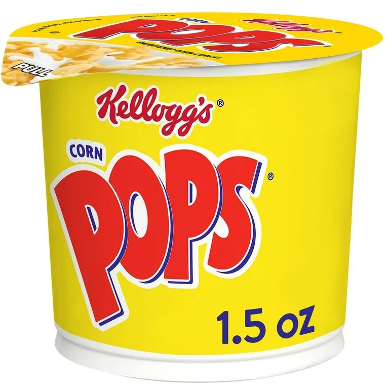 Corn Pops Breakfast Cereal Cup, Single Serve Cereal, 1.5 oz