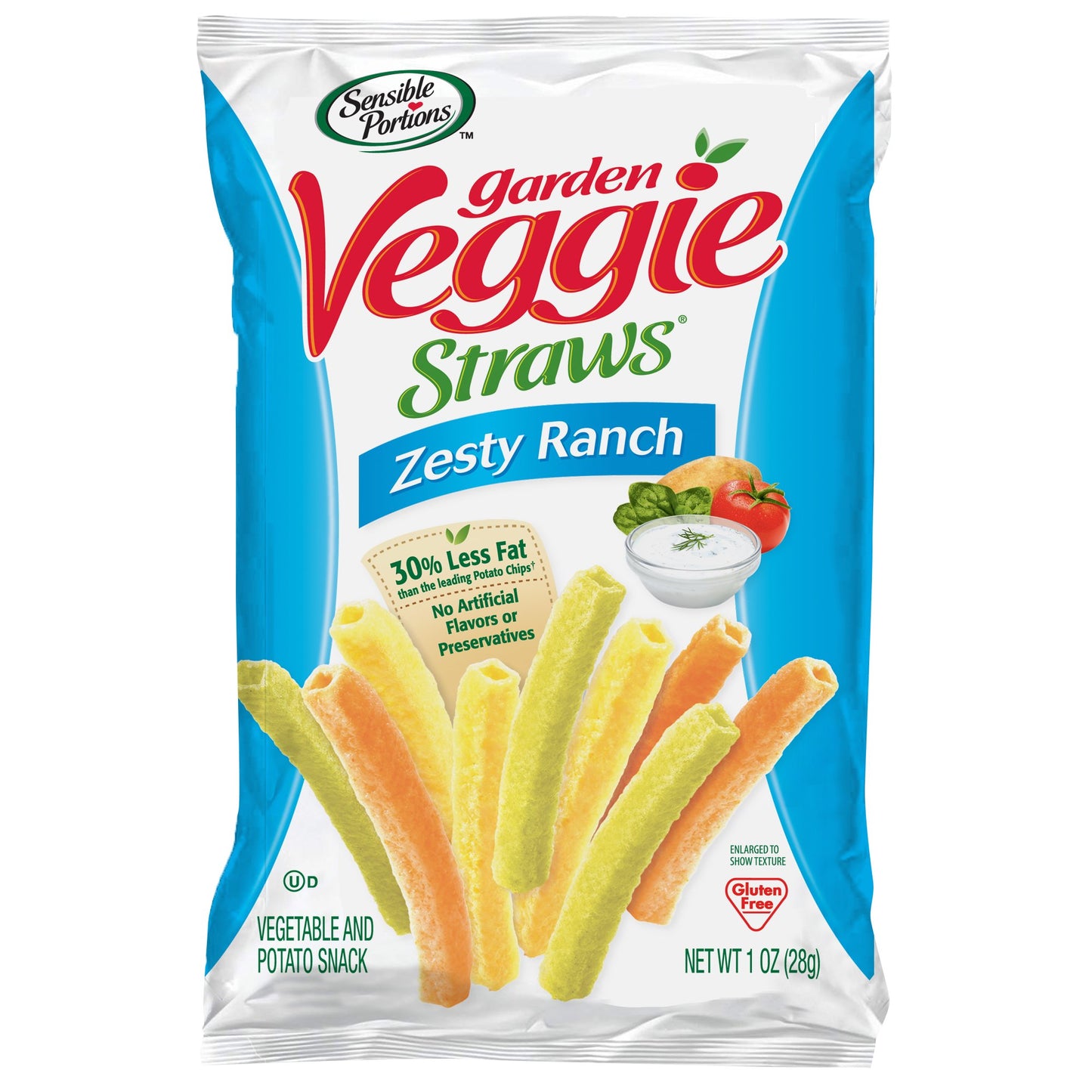 Veggie Straws Zesty Ranch, 1 oz