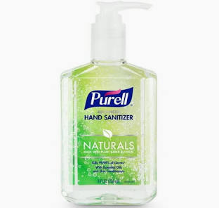 Purell Advanced Hand Sanitizer Naturals Gel Pump, 8 oz