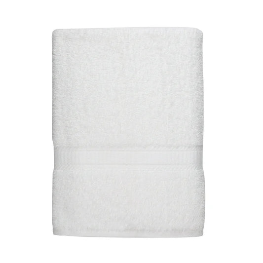 Basic Towel, Soft 100% Cotton and Highly Absorbent, White