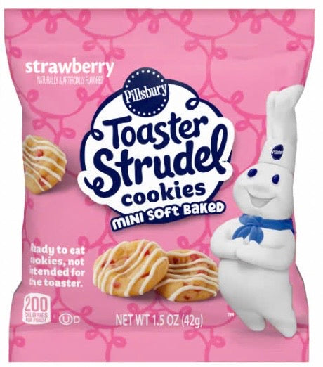 Pillsbury Soft Baked Mini Strawberry Toaster Strudel Cookies, 1.5 oz