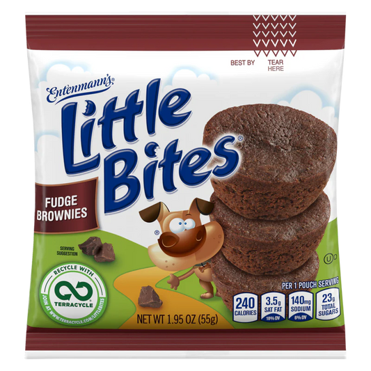 Entenmann's Little Bites Fudge Brownie Mini Muffins, 1.8 oz
