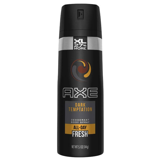 Axe Dark Temptation Body Spray Deodorant, 5.07 oz