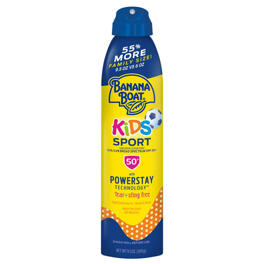 Banana Boat Sport Kids Sunscreen Spray SPF 50, 9.5 oz