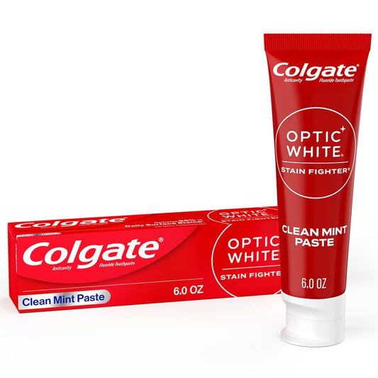 Colgate Optic White Stain Fighter Clean Mint Paste, 6 oz