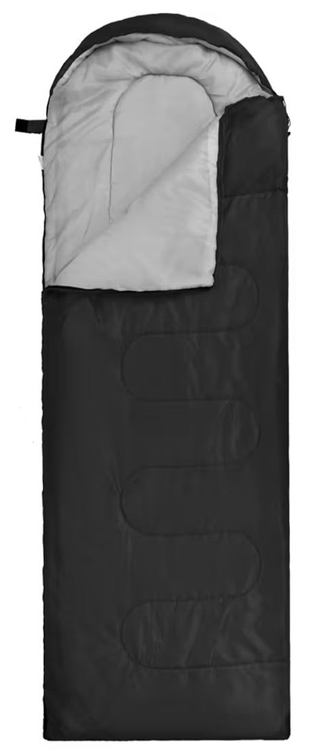 Sleeping Bag, Waterproof Backpack Bag with Compression Sack, Black