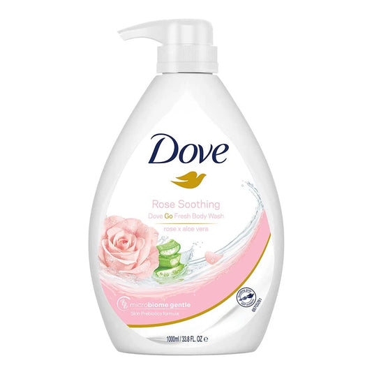 Dove Showergel Rose & Aloe Vera, 33.8 oz