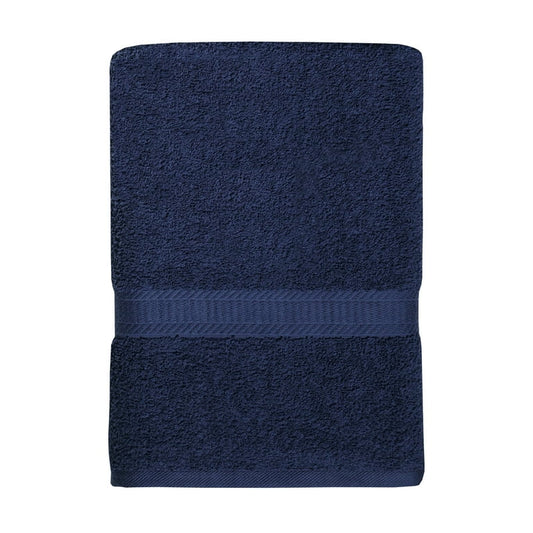 Basic Towel, Soft 100% Cotton and Highly Absorbent, Navy