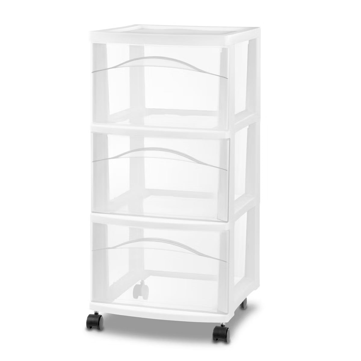 3 Drawer Plastic Storage Cart