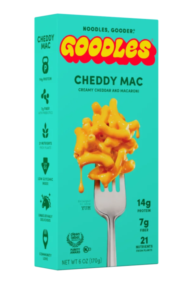 Goodles Mac & Cheese Cheddy Mac Noodles, Cheddar, Ziti, 6 oz