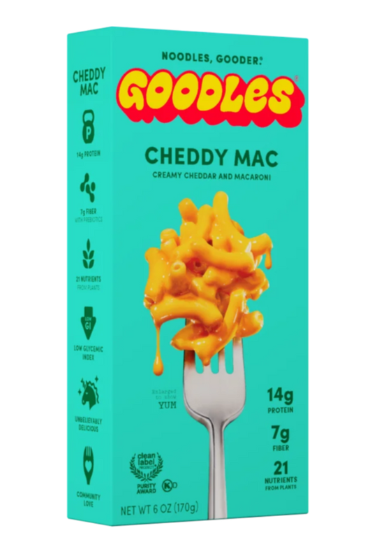 Goodles Mac & Cheese Cheddy Mac Noodles, Cheddar, Ziti, 6 oz