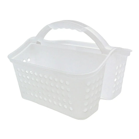 Small Portable Shower Caddy Frost Plastic