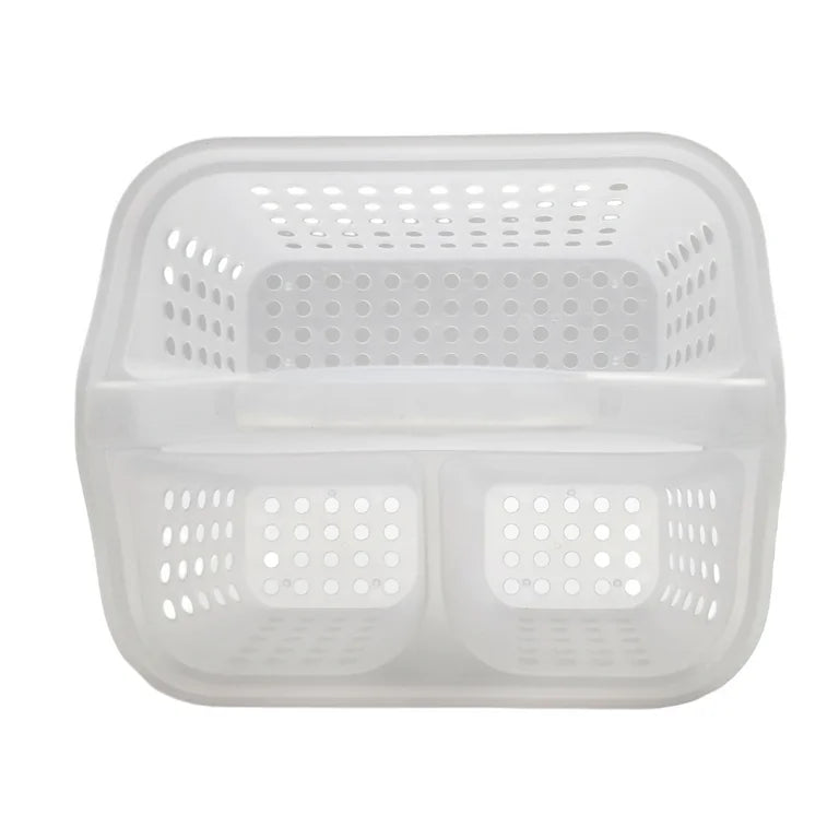 Small Portable Shower Caddy Frost Plastic