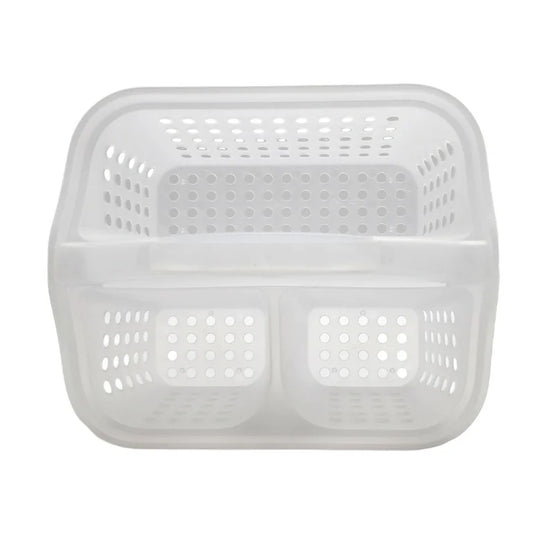 Small Portable Shower Caddy Frost Plastic