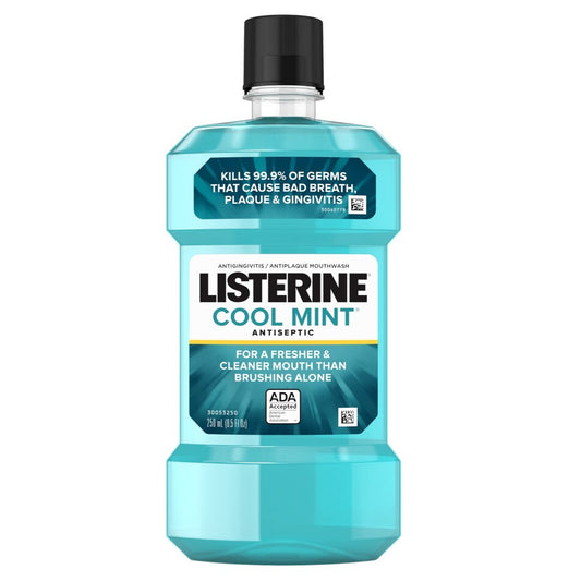 Listerine Mouthwash, Cool Mint, 250 ml