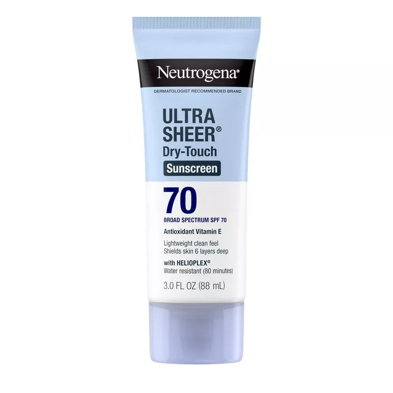 Neutrogena Ultra Sheer Dry-Touch Sunscreen Lotion SPF 70, 3 oz