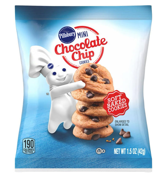Pillsbury Soft Baked Mini Chocolate Chip Cookies, 1.5 oz