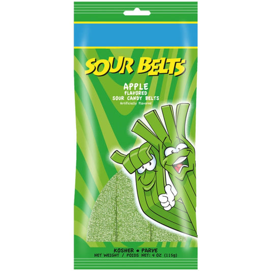 Sour Belts Apple, 4 oz