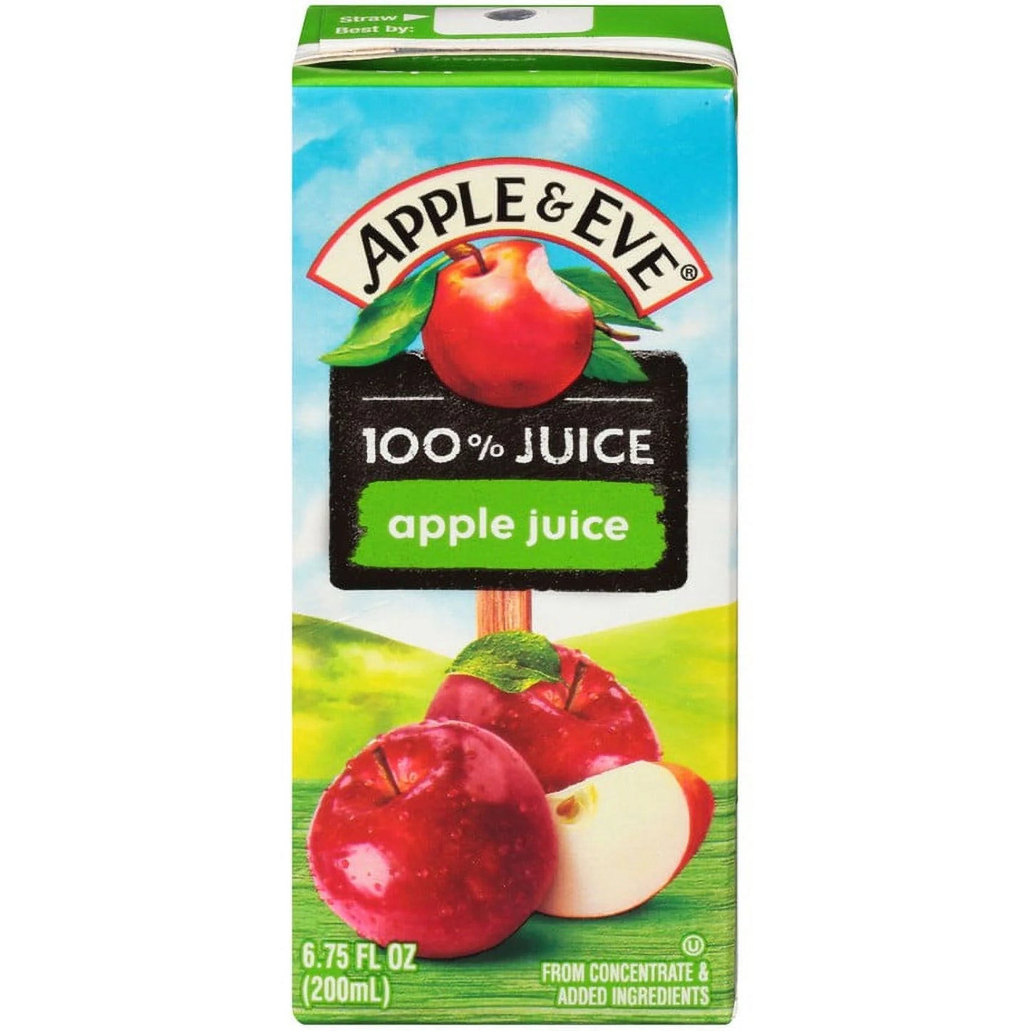 Apple & Eve 100% Apple Juice, 6.75 fl oz, 8 Pack