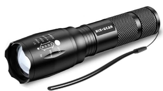 Super Bright Zoomable LED Tactical Flashlight, Water Resistant