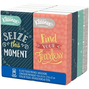 Kleenex Pocket Pack Tissues, 8 Pack
