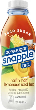 Snapple Zero Sugar Half 'n Half Lemonade Iced Tea, 16 fl oz