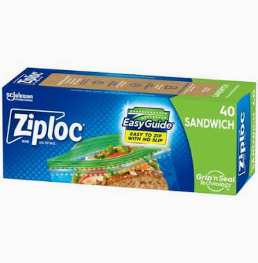 Ziploc EasyGuide Sandwich Bags (40 count)