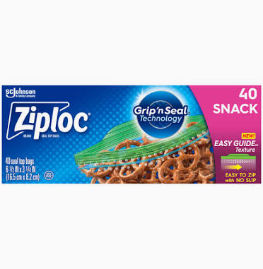 Ziploc Snack Bags (40 count)